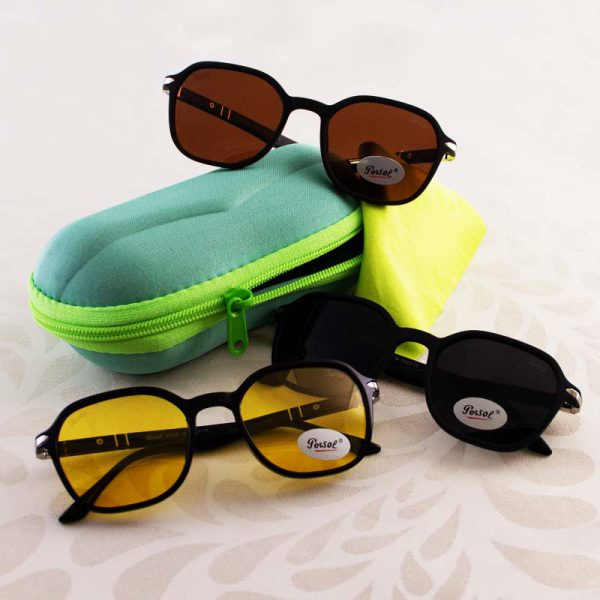 عینک آفتابی زنانه و مردانه UV400 برند پرسول Persol مدل P27691 ||تست مجازی روی چهره قبل از خرید||