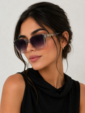 عینک آفتابی زنانه uv400 برند Skada ||تست مجازی روی چهره قبل از خرید||