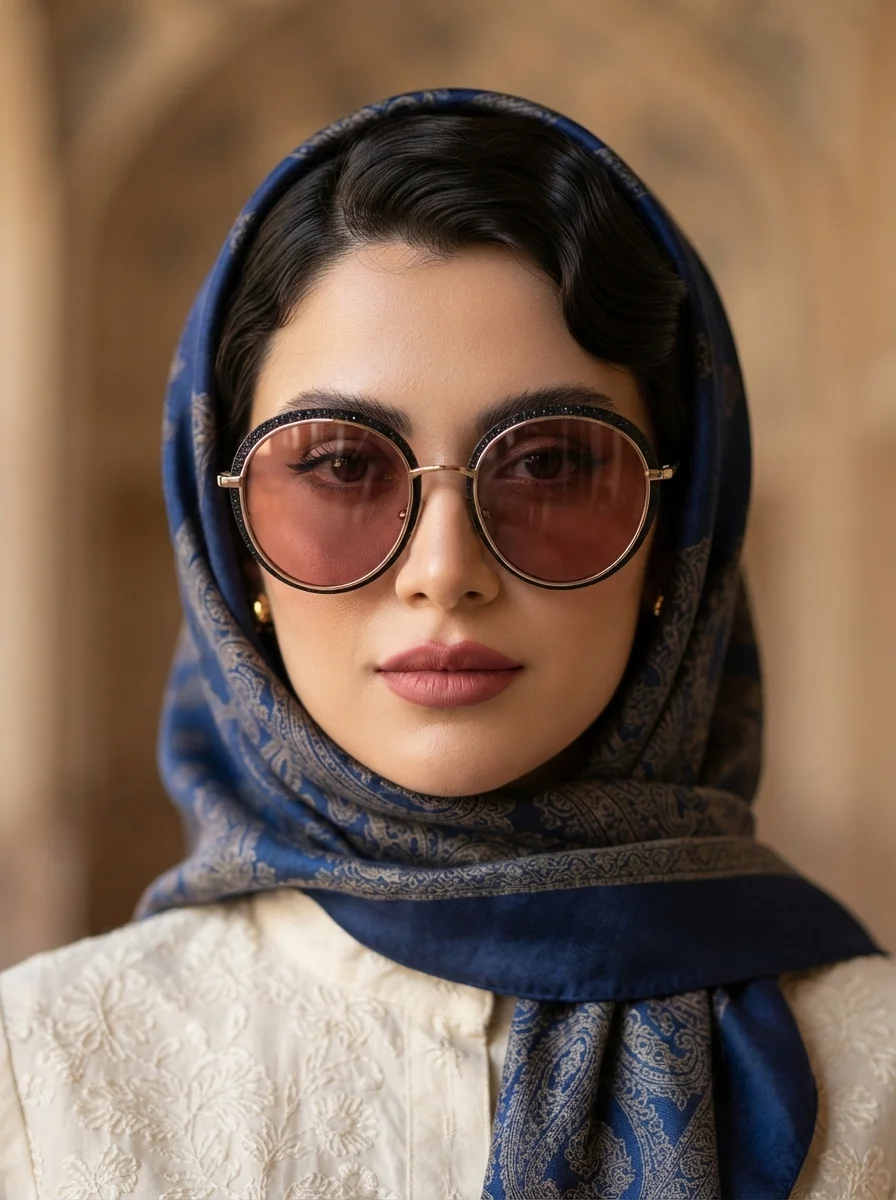 عینک آفتابی زنانه UV400 برند Gucci ||تست مجازی روی چهره قبل از خرید||
