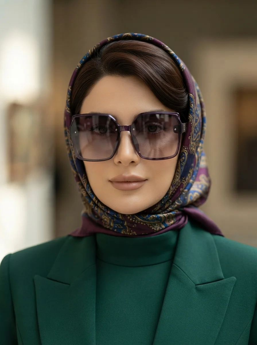 عینک آفتابی زنانه UV400 برندLouis Vuitton فریم کائوچو ||تست مجازی روی چهره قبل از خرید||