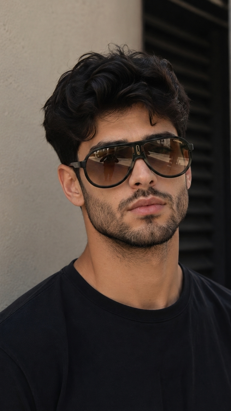 عینک آفتابی مردانه  برند Rayban ||تست مجازی روی چهره قبل از خرید||