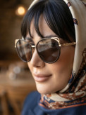 عینک آفتابی زنانه UV400 برند Gucci کد ۱۶۰ ||تست مجازی روی چهره قبل از خرید||