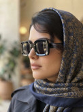 عینک آفتابی ترند زنانه مشکی برند پرادا کد ۱۸۱ ||تست مجازی روی چهره قبل از خرید||